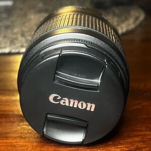 Canon Black Lens with Silver Accents